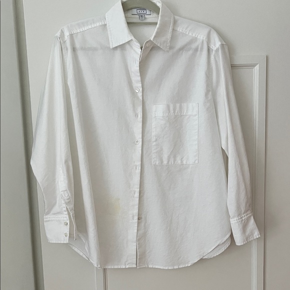 AYR DEEP END White Button-Up Shirt - Picture 1 of 4